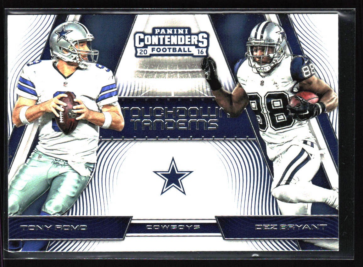 2016 Panini Contenders #6 Tony Romo / Dez Bryant Touchdown Tandems