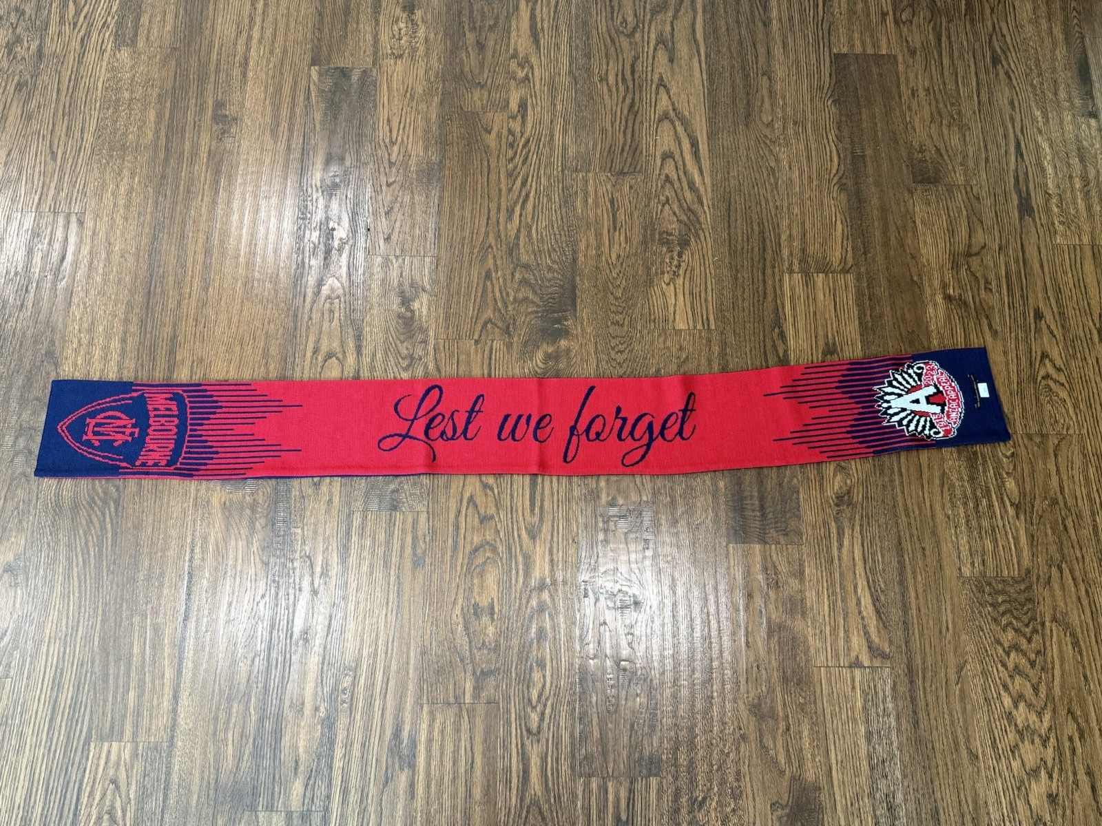 Melbourne Demons AFL Anzac Day 2024 Commemorative Scarf New Never Used