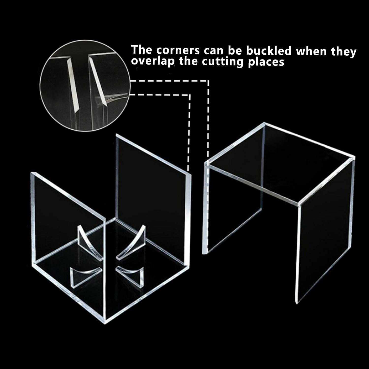 Acrylic Baseball Display Case UV Protected Cube Clear Holder for Memorabilia