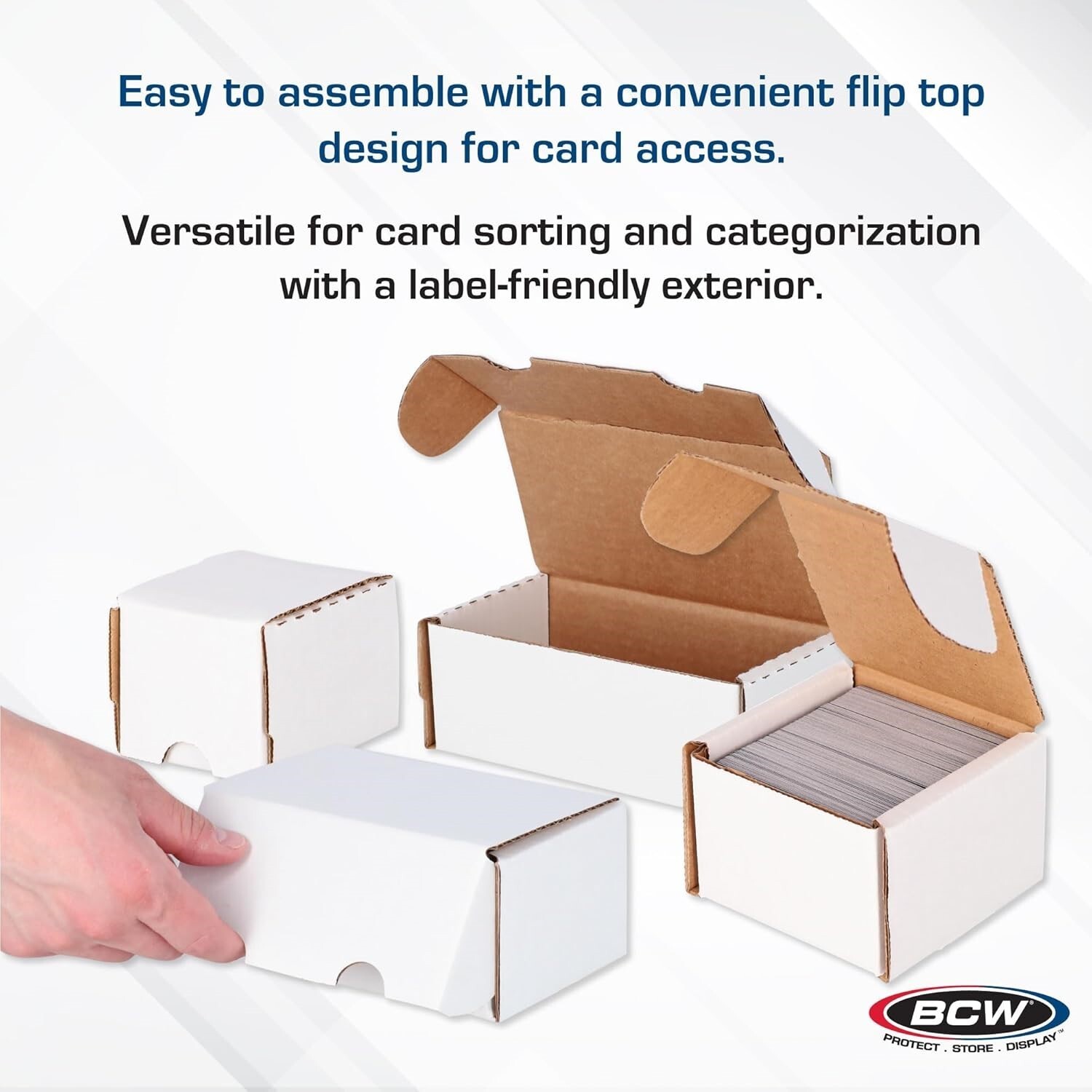 10 BCW 200 Ct Cardboard Card Boxes Sports / Game Deck Storage Coin Slab Shipping