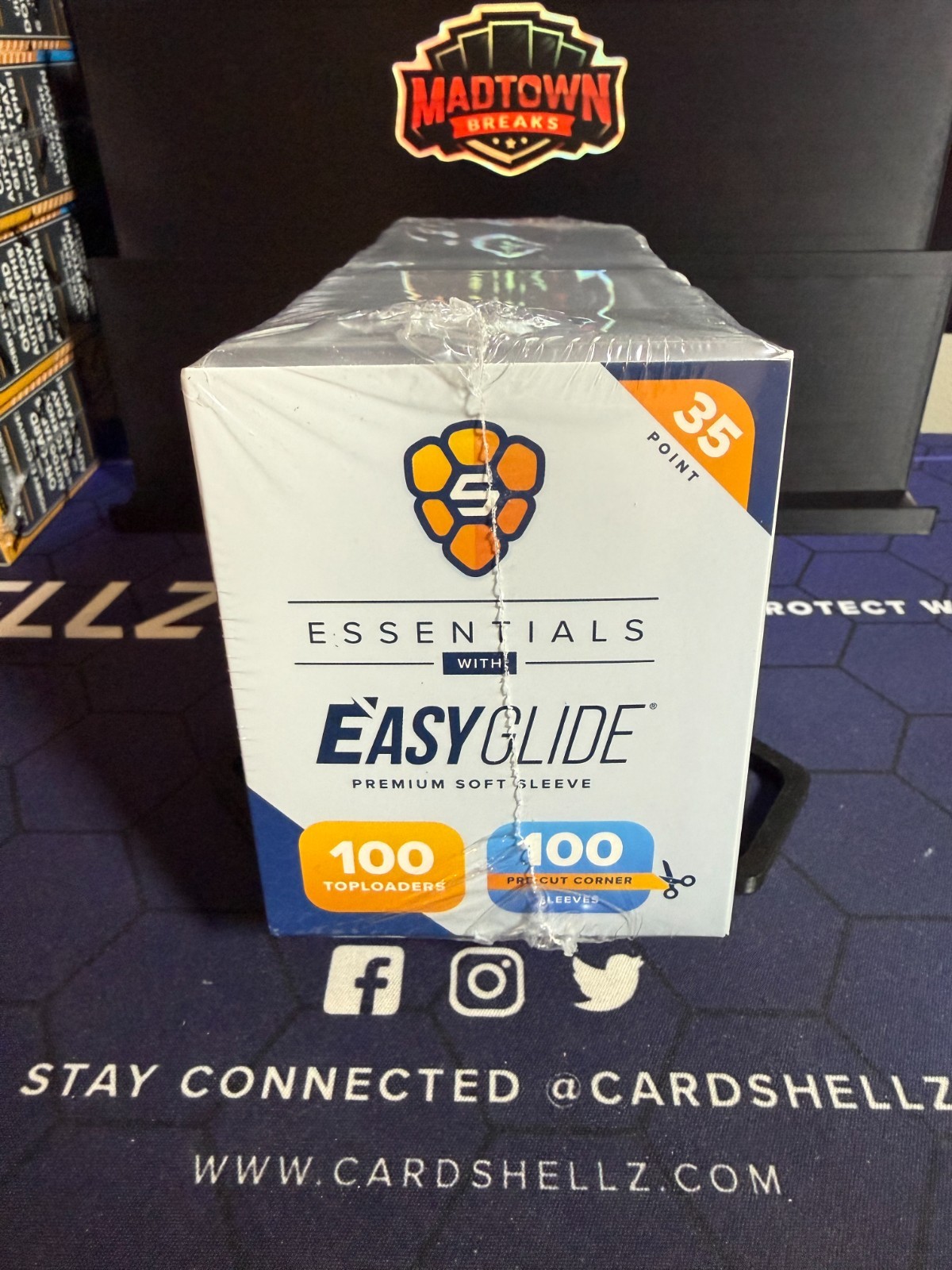 Card Shellz Essentials- Standard 35PT Toploaders & Easy Glide Sleeves – 100ct