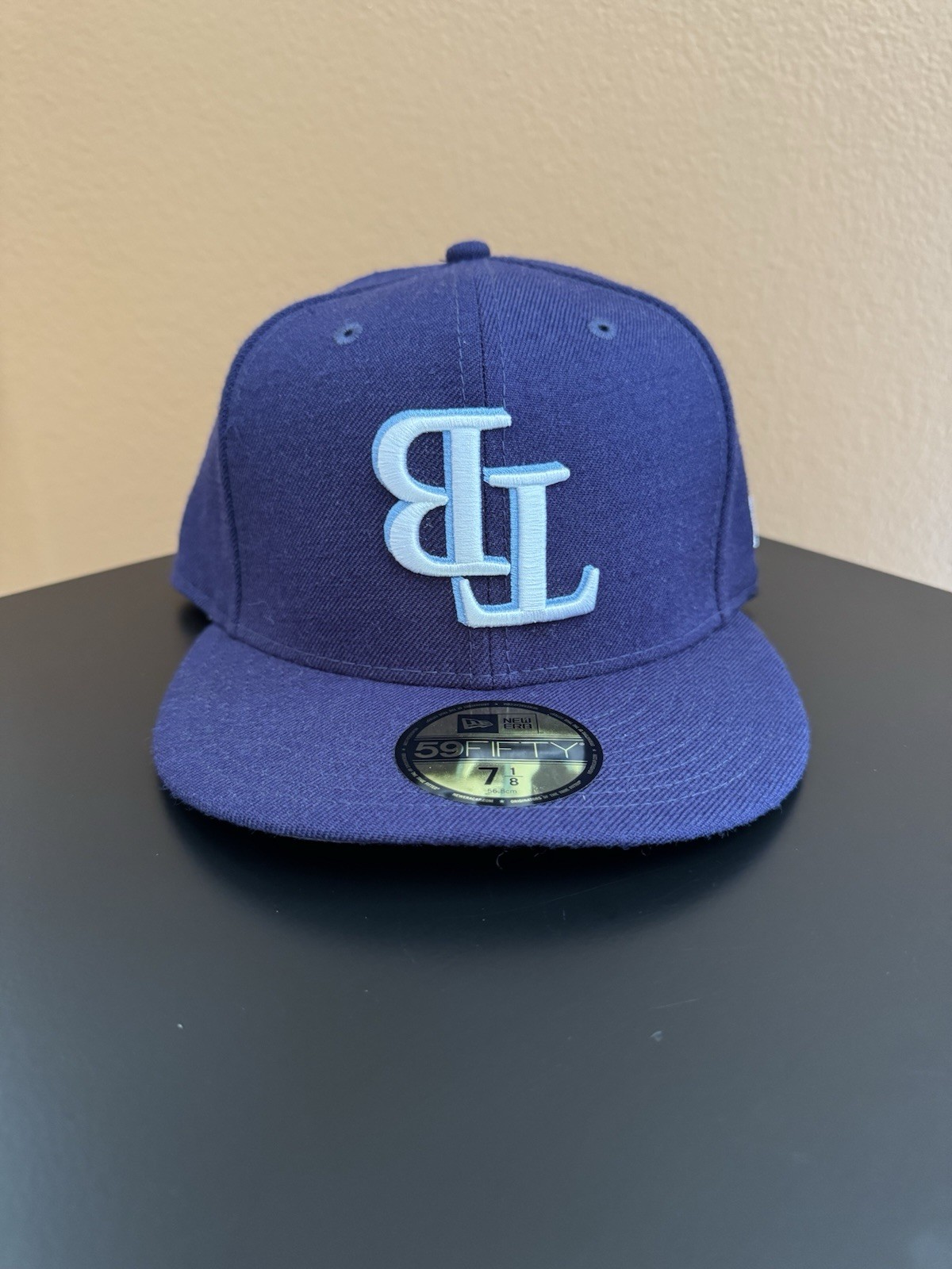 New Era Tampa Bay Rays Hat Wool Upside Down “TB” Logo 7 1/8