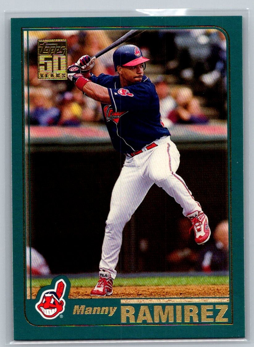 2001 Topps Baseball #90 Manny Ramirez – VG – Cleveland Indians