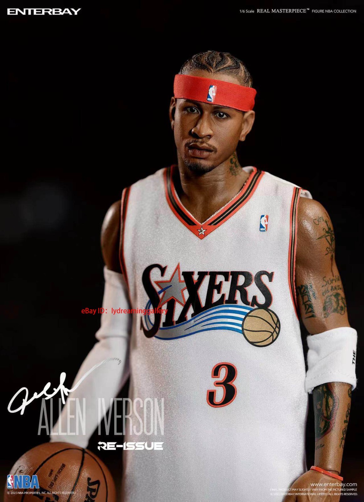 ENTERBAY RM-1060 NBA Philadelphia 76ers Allen Iverson 1/6 Limited Action Figure