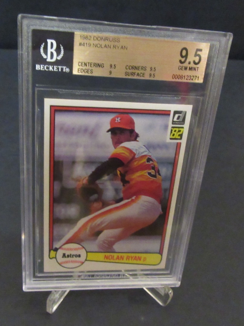 1982 Donruss #419 Nolan Ryan BGS 9.5 GEM MINT Houston Astors HOF Free S&H