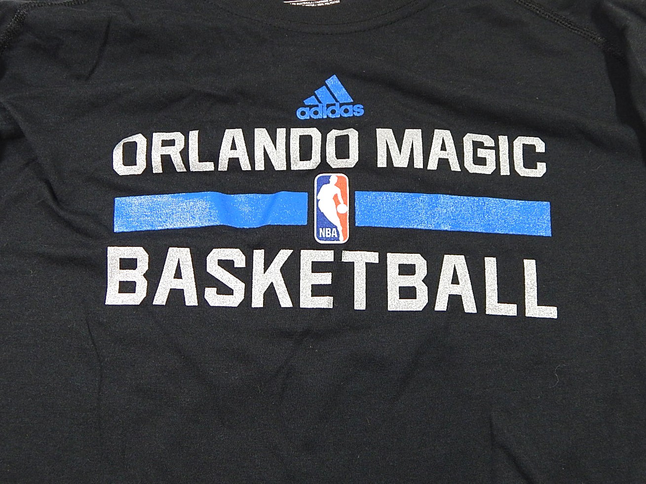 Orlando Magic Adidas Ultimate Tee Warm Up LS T-Shirt Shirt Black New XL Tall