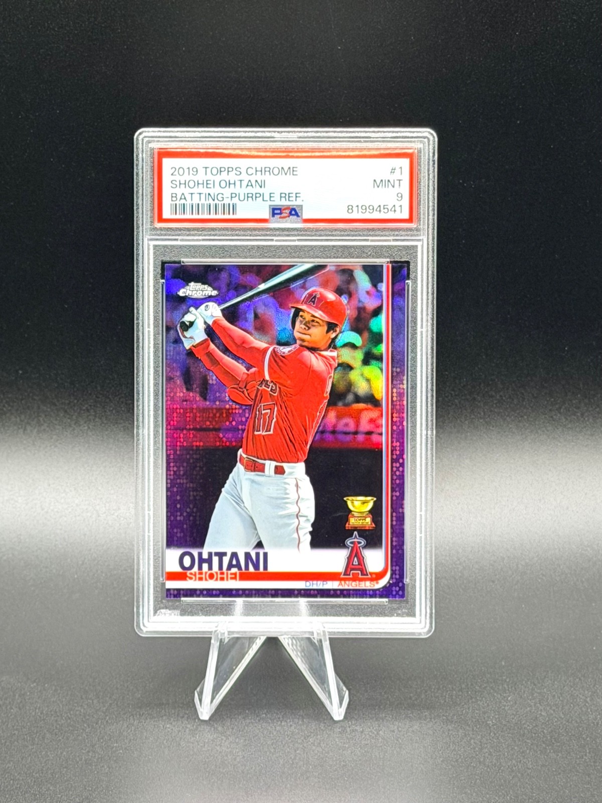 SHOHEI OHTANI 2019 Topps Chrome Batting #1 Purple Refractor 079/299 PSA 9 Mint