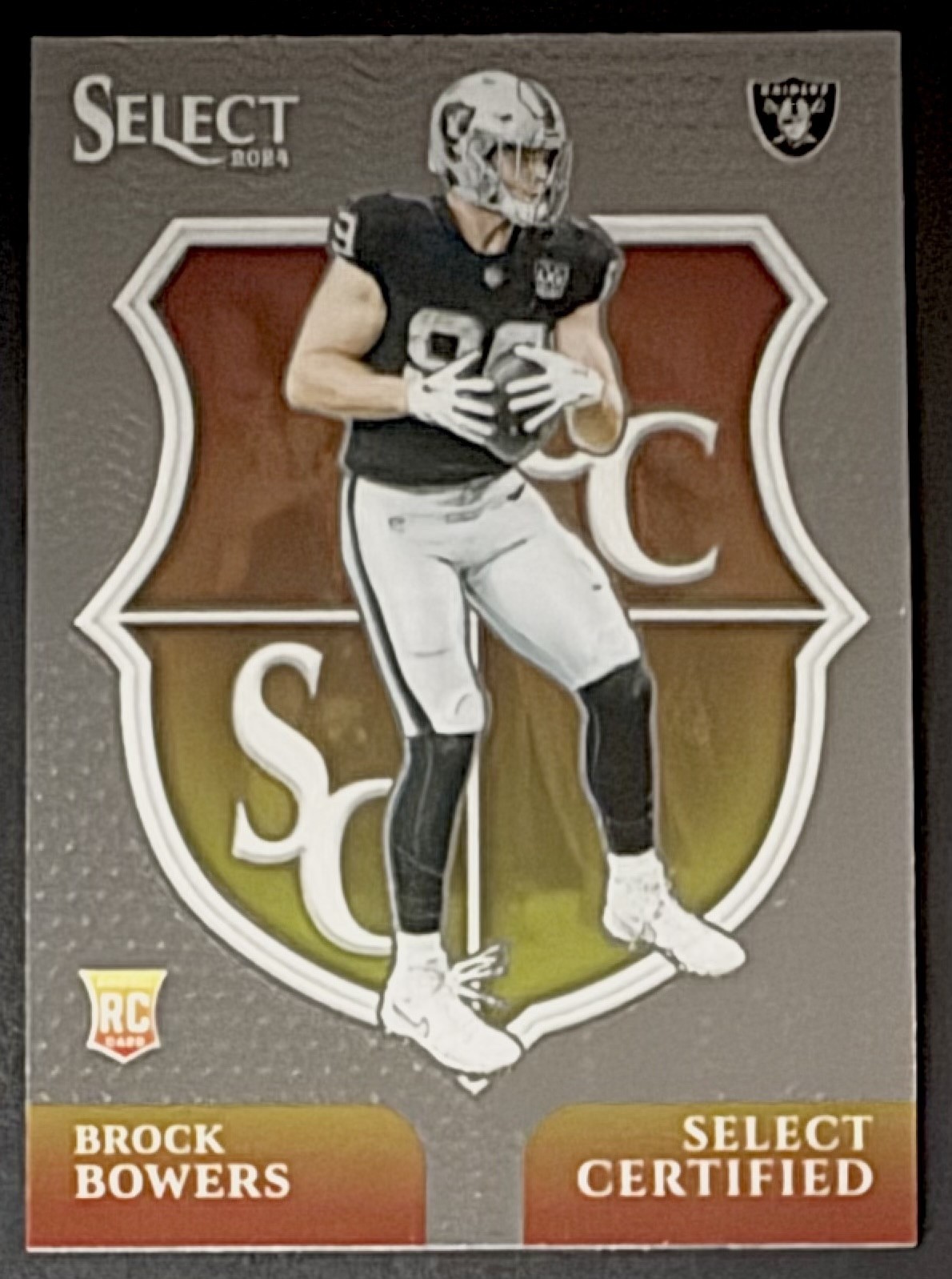 2024 Panini Select – Select Certified Rookies Brock Bowers #7 (RC)