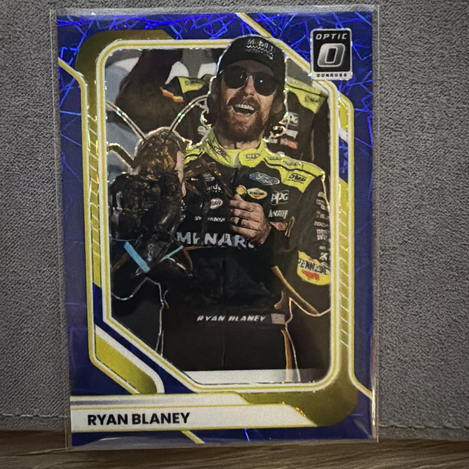 2026 Donruss OPTIC NASCAR Racing – #15 Ryan Blaney – Blue Velocity