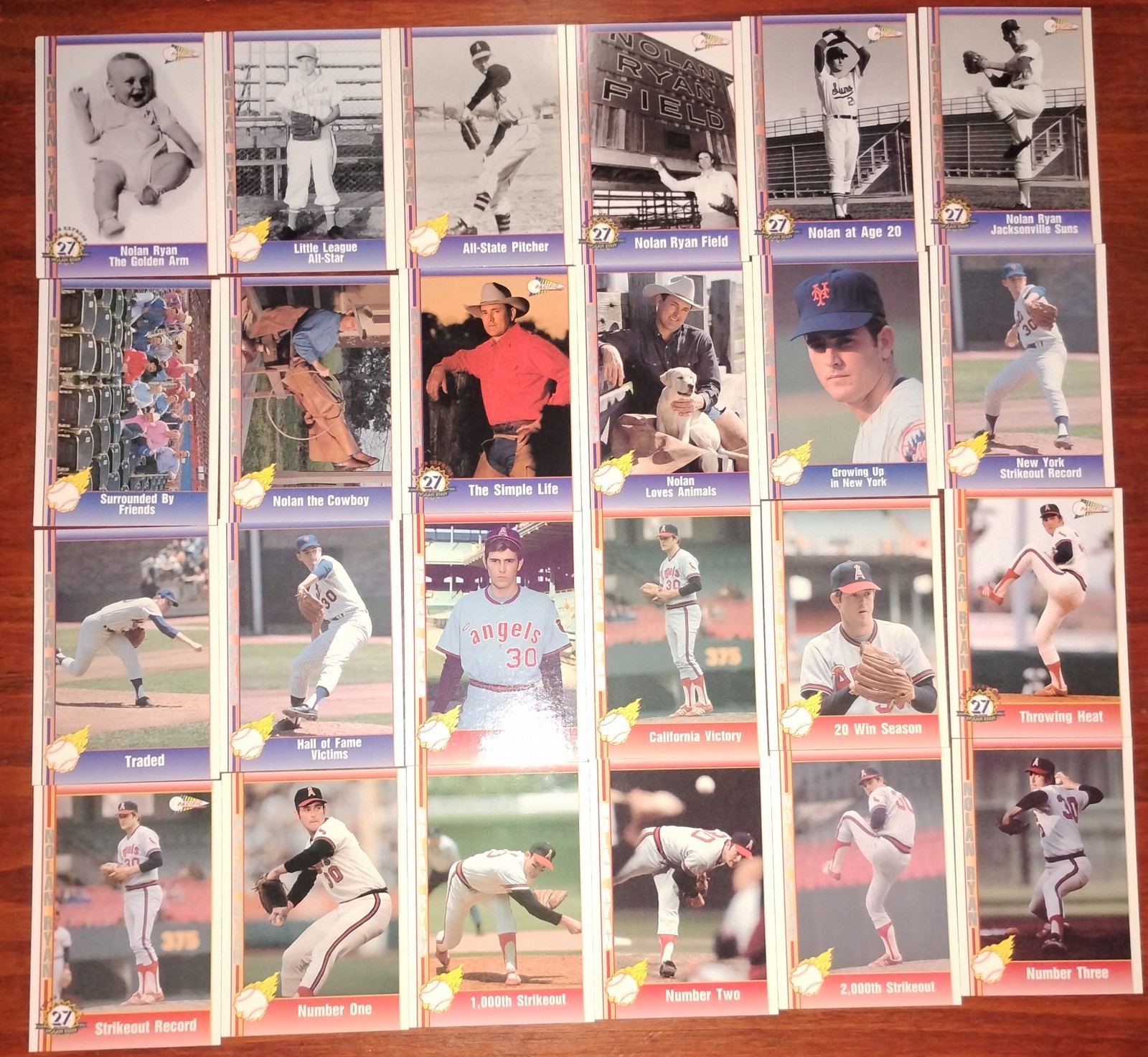 1991 Pacific Nolan Ryan COMPLETE 110- 220-Card Set MINT – Adult Owned