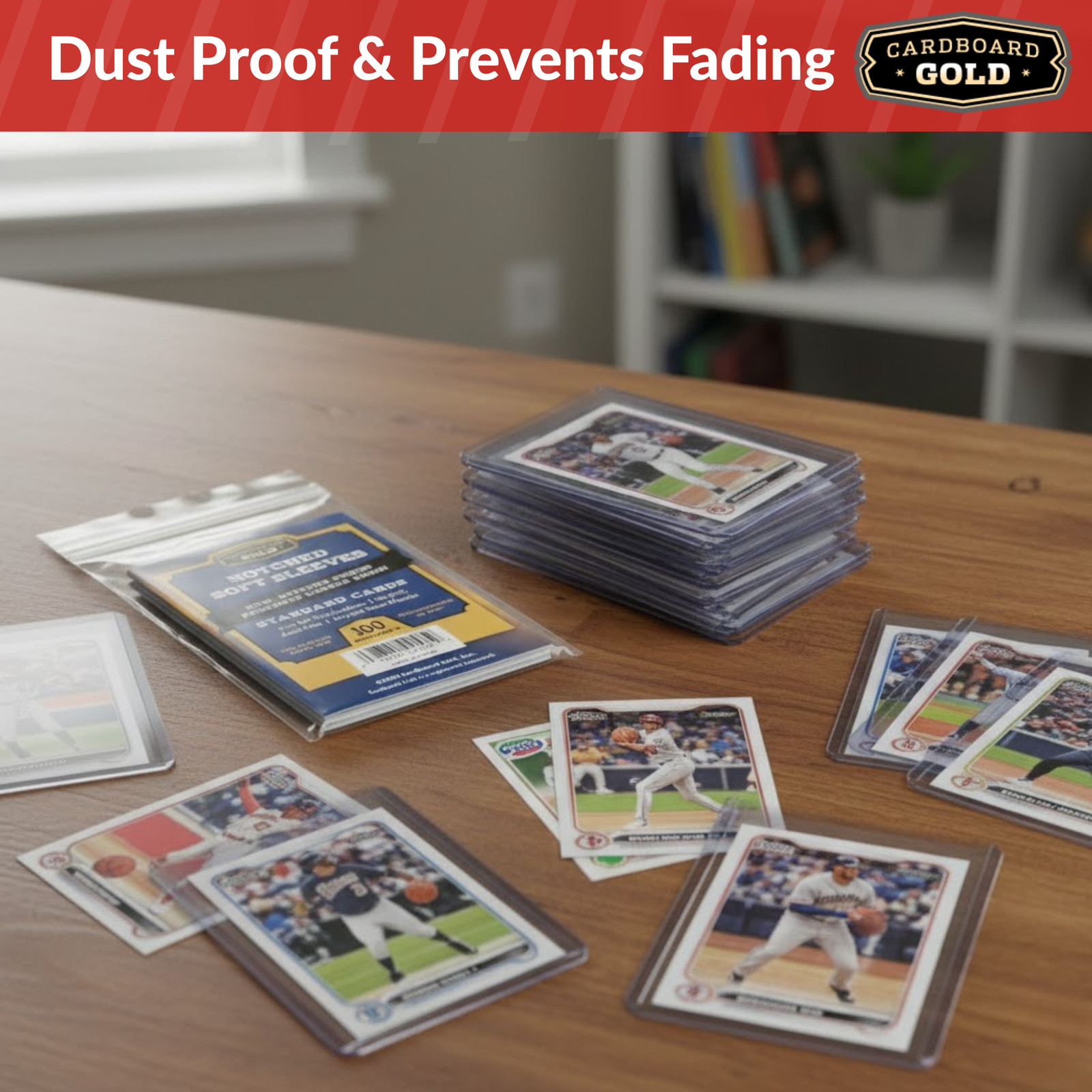 10,000 CBG Premium Easy Glide Notched Easy Load THICK Card Soft Sleeves 🔥