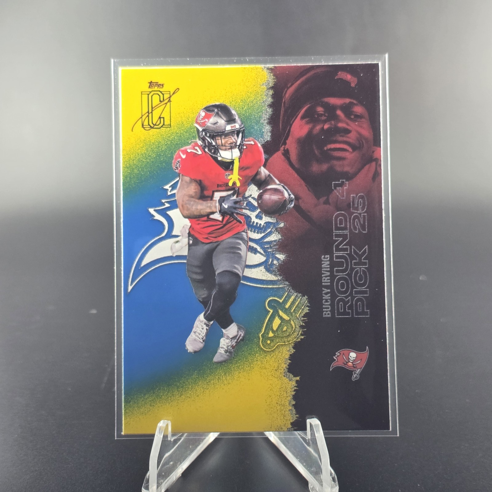 2025 Topps Signature Class #52 Bucky Irving Blue & Yellow