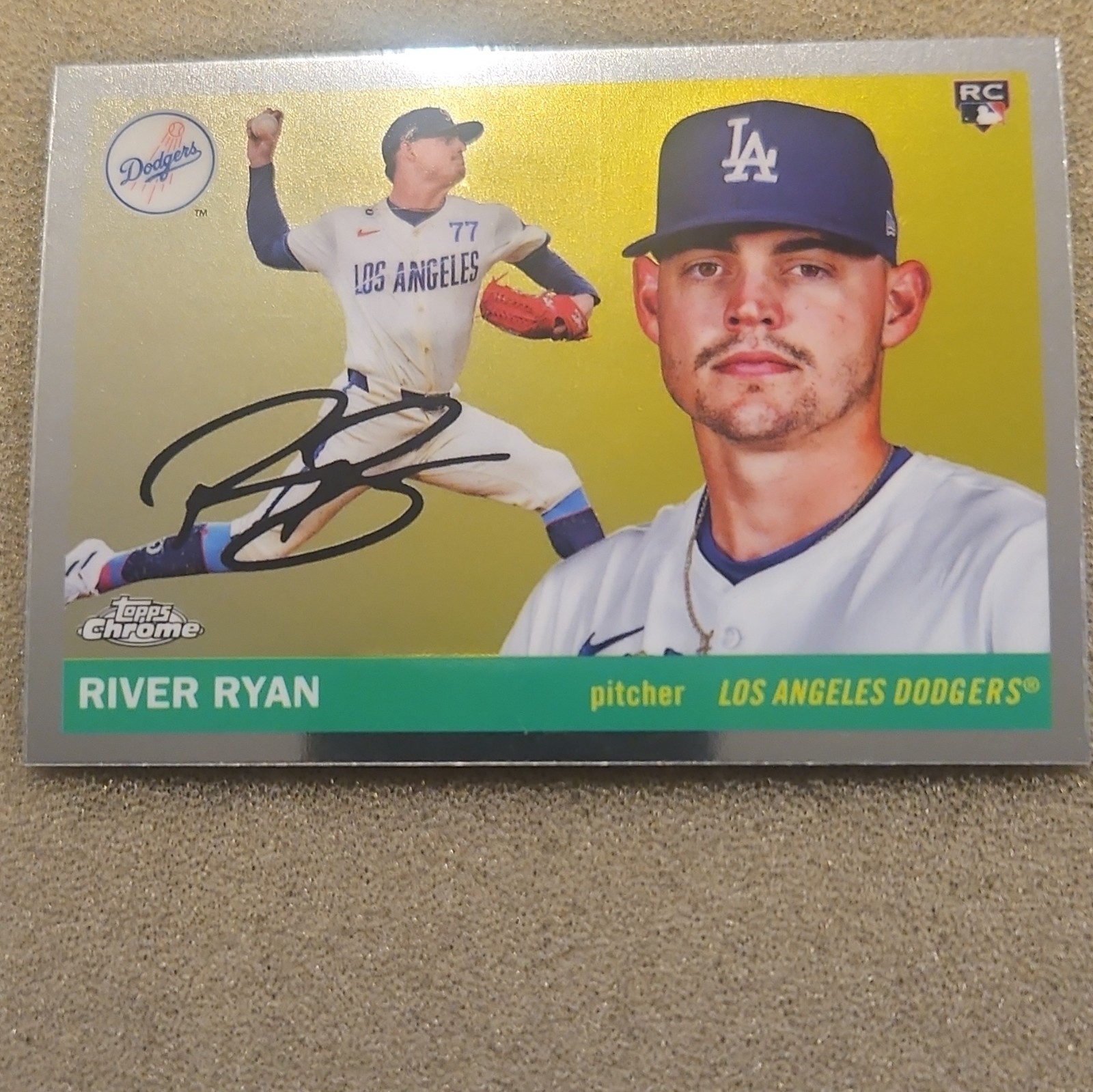 Topps 2025 Chrome Platinum Anniversary River Ryan Dodgers #236 RC Auto