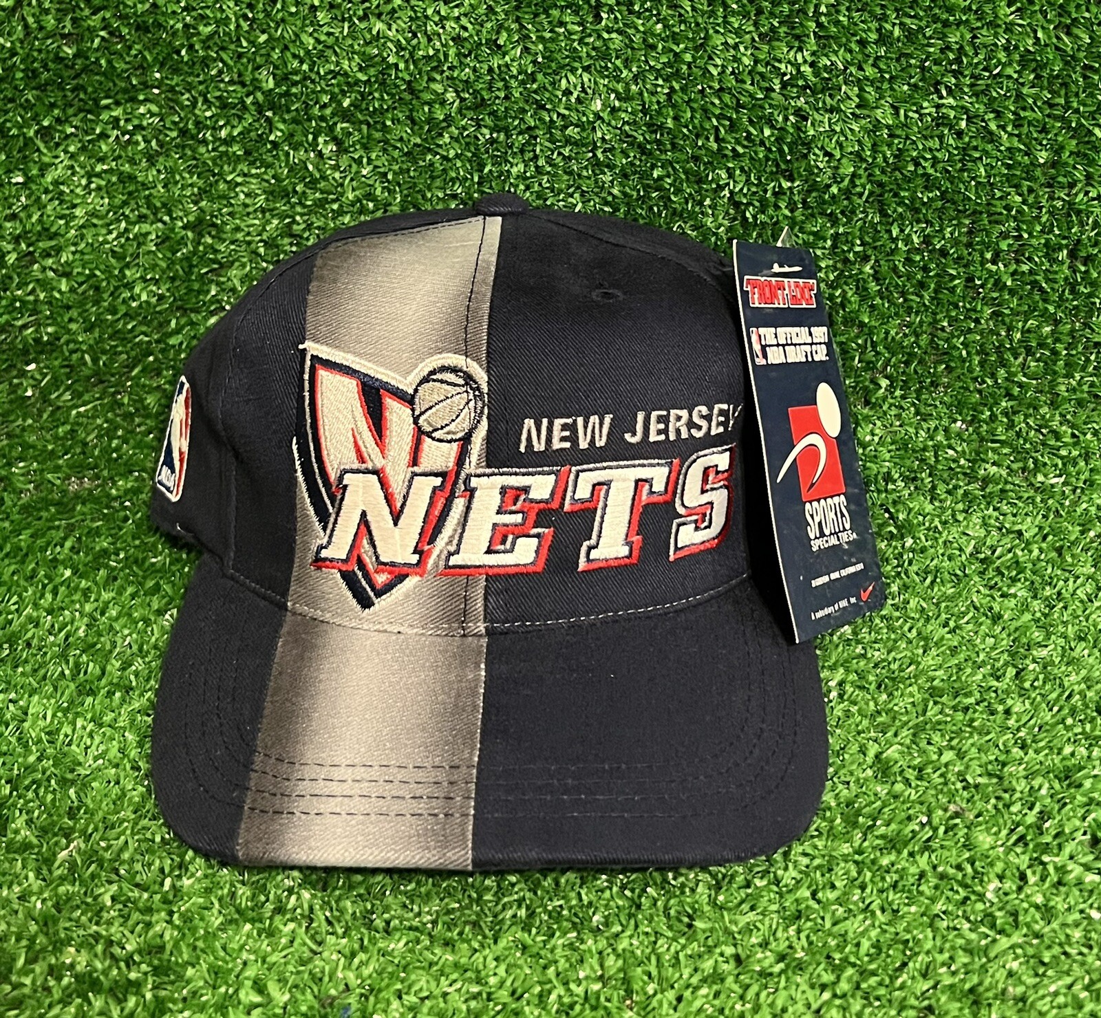 VTG 90s New Jersey Nets NBA Sports Specialties Front Line 1997 Draft Cap Hat NWT