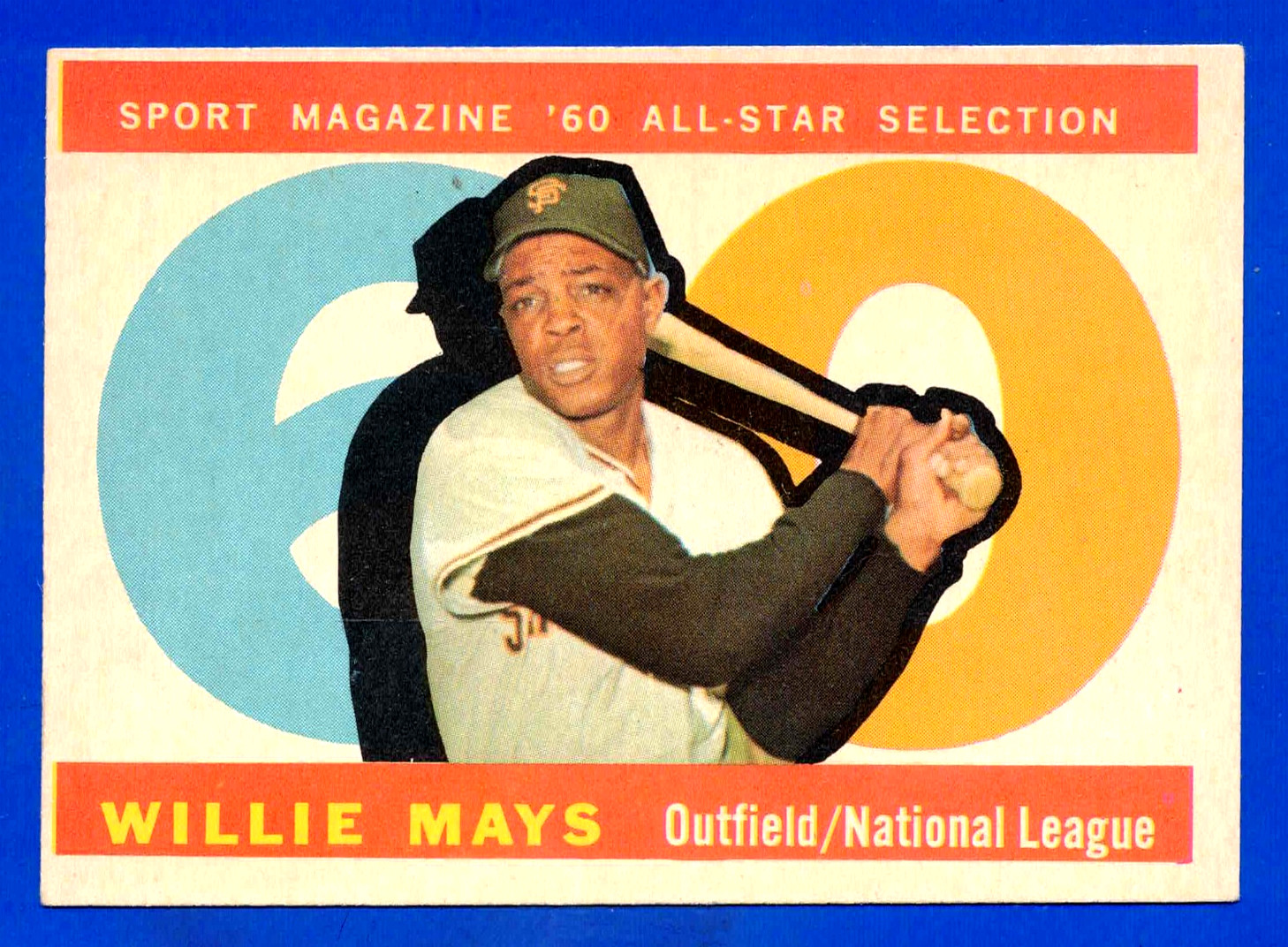 1960 TOPPS #564 WILLIE MAYS SAN FRANCISCO GIANTS ALL STAR CARD — EX MINT