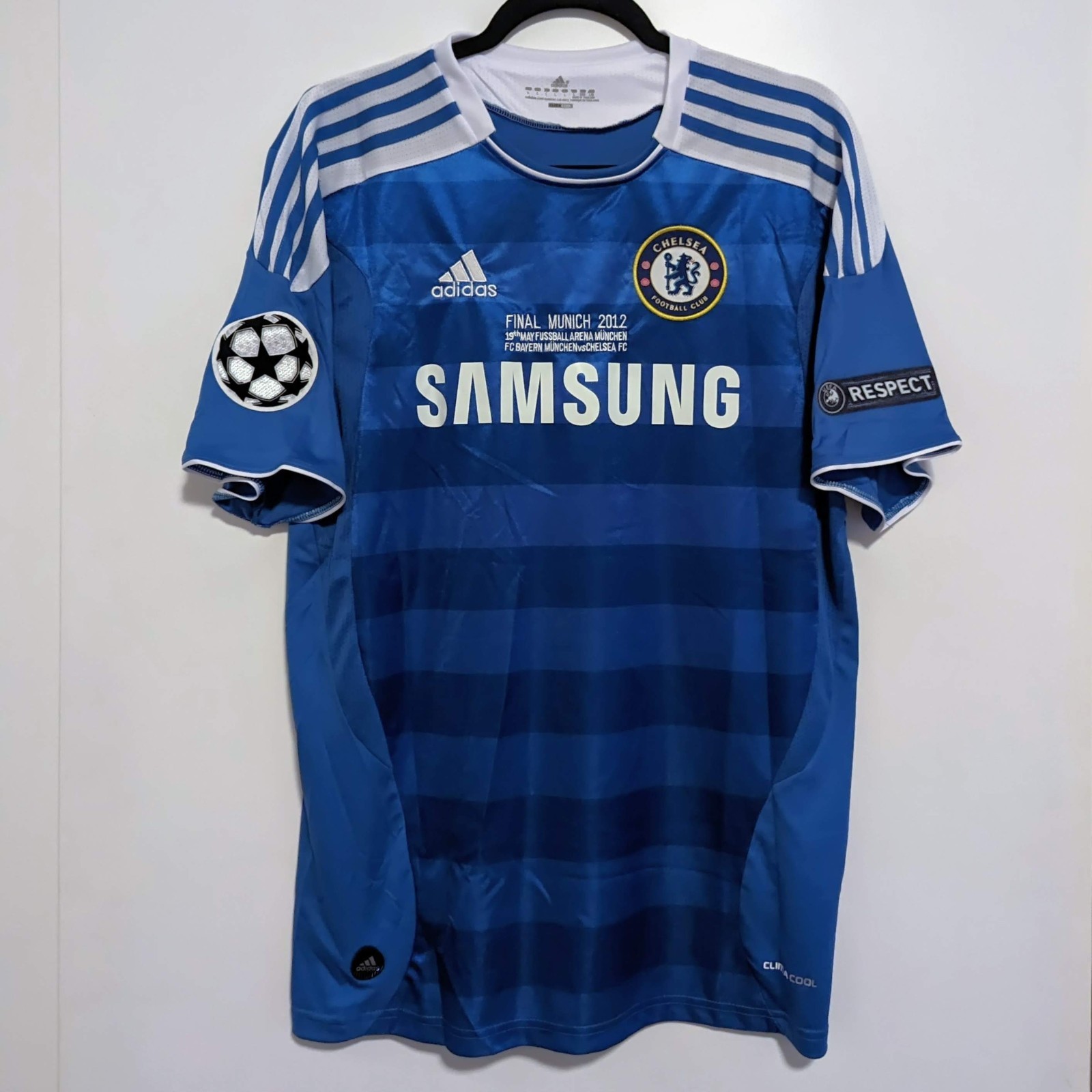 Chelsea FC Didier Drogba UCL Final 2012 Retro Jersey Men’s L