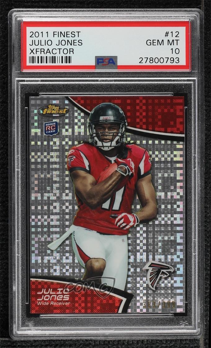 2011 Topps Finest X-Fractor 383/399 Julio Jones #12 Rookie RC 16yo