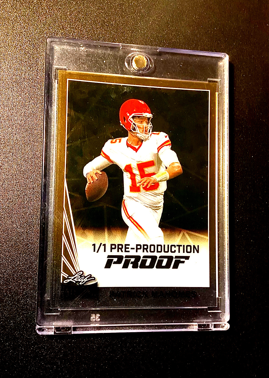 Patrick Mahomes 1/1 Gold Version 2025 Leaf Metal #1 SP Kansas City Chiefs 1 of 1