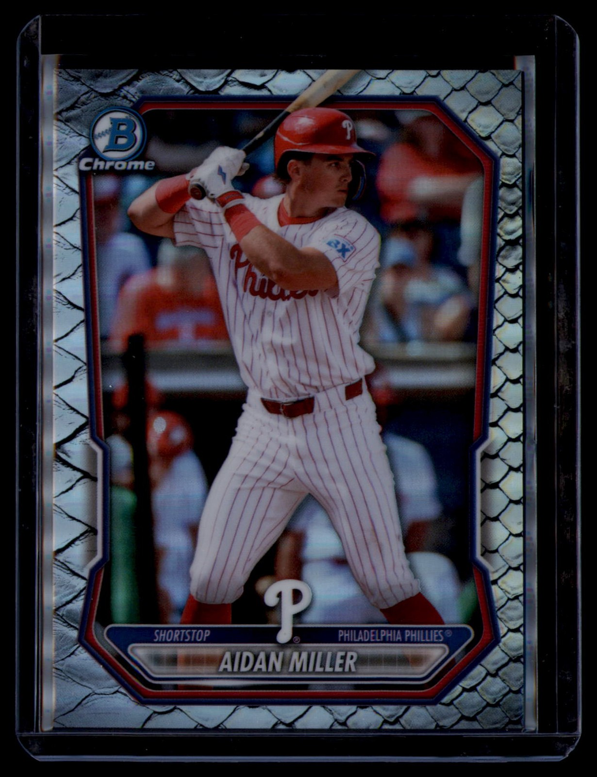 2026 Bowman #BCP-49 Aidan Miller Chrome Prospects Reptilian Refractor