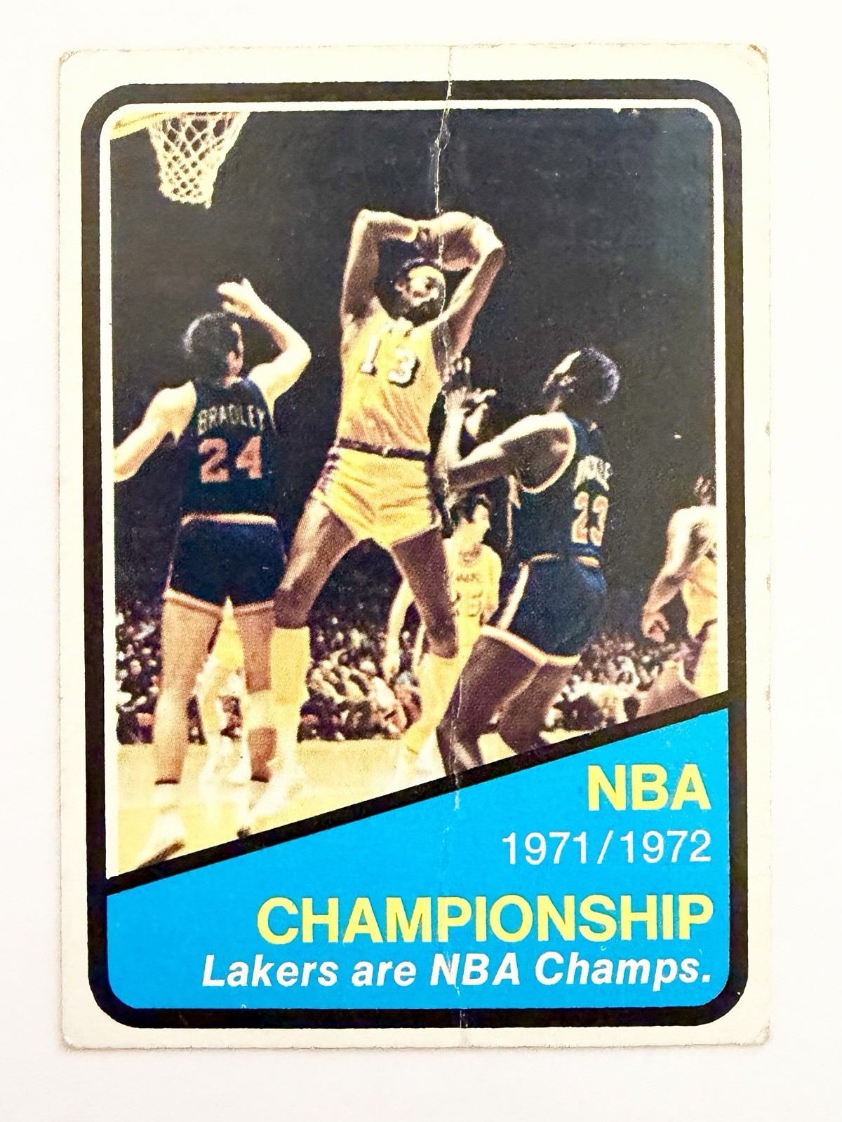 1972-73 Topps #159 LAKERS NBA Championship 1971/1972 Wilt Chamberlain *Poor