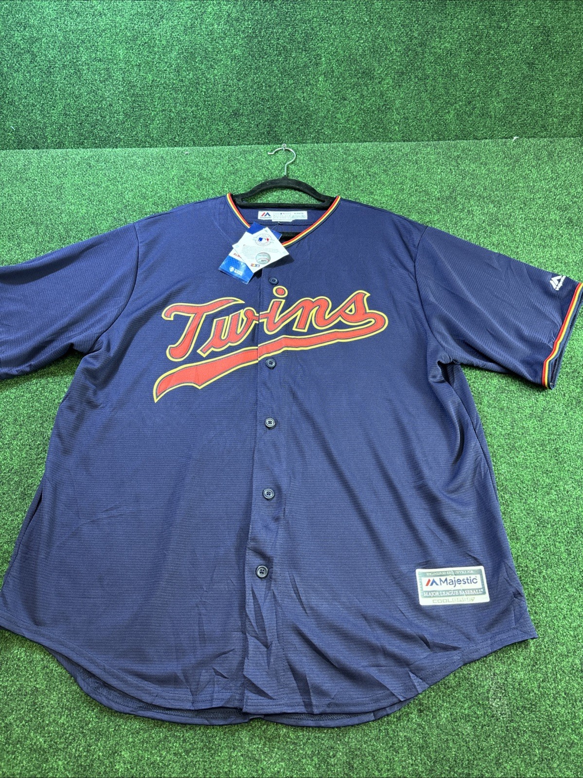 Jorge Polanco Navy Minnesota Twins Alternate Replica Player majestic Coolbase XL