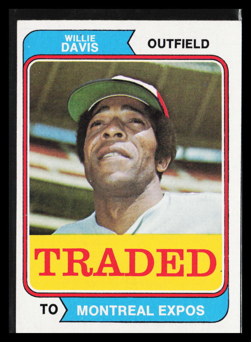 1974 Topps Willie Davis #165T Traded N/A –
