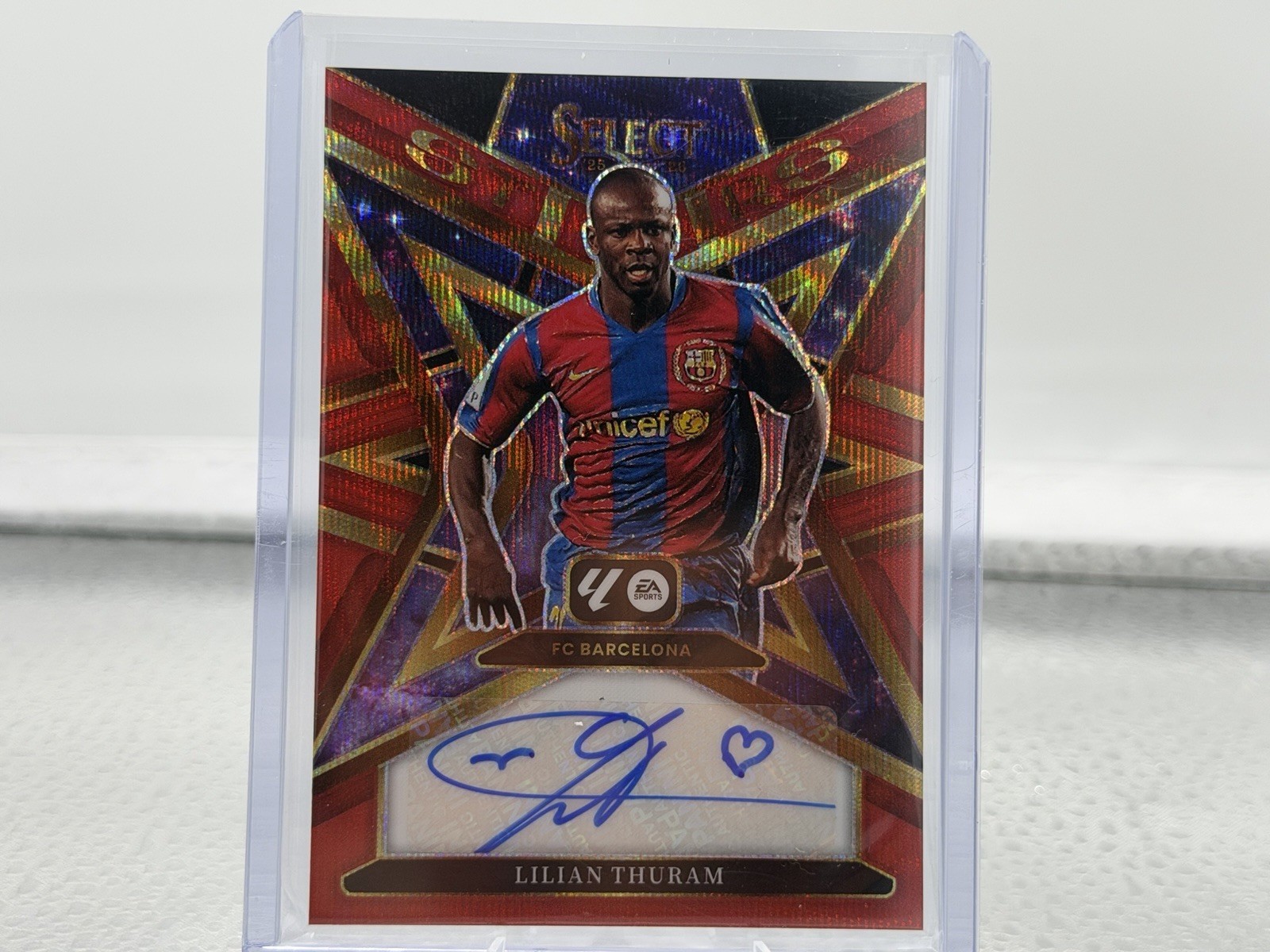 Panini Select La Liga 2025-26 Lilian Thuram Barcelona Stars Signatures Auto