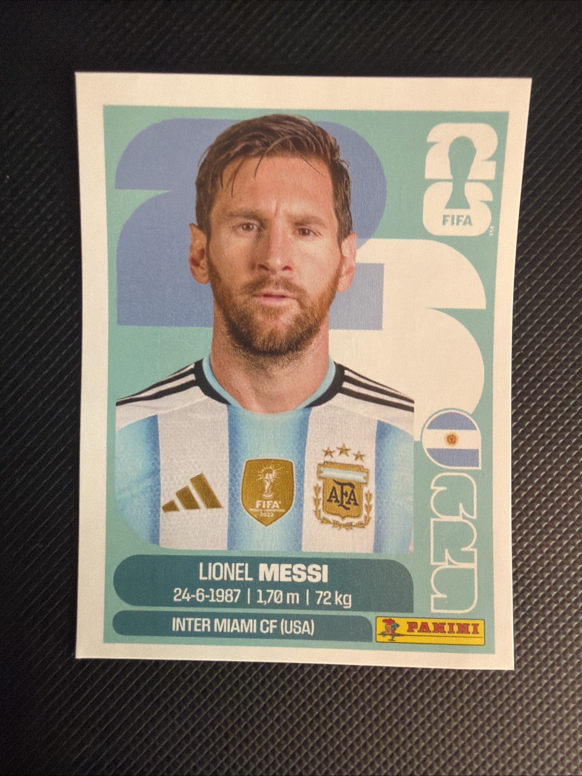 Panini FIFA World Cup 2026 Lionel Messi Argentina ARG 17 Player Portrait Sticker