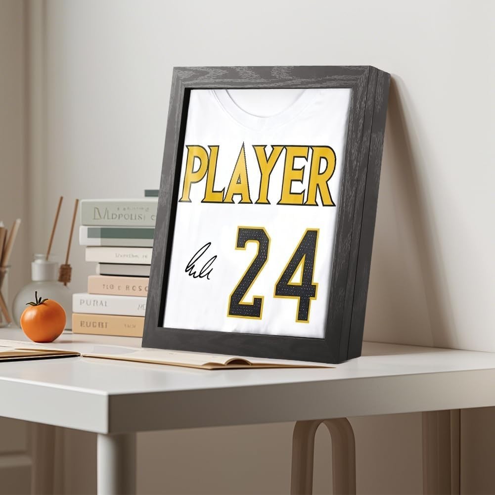 Jersey Frame Display Case for Wall ,Large Lockable T-Shirt Shadow Box with Clear