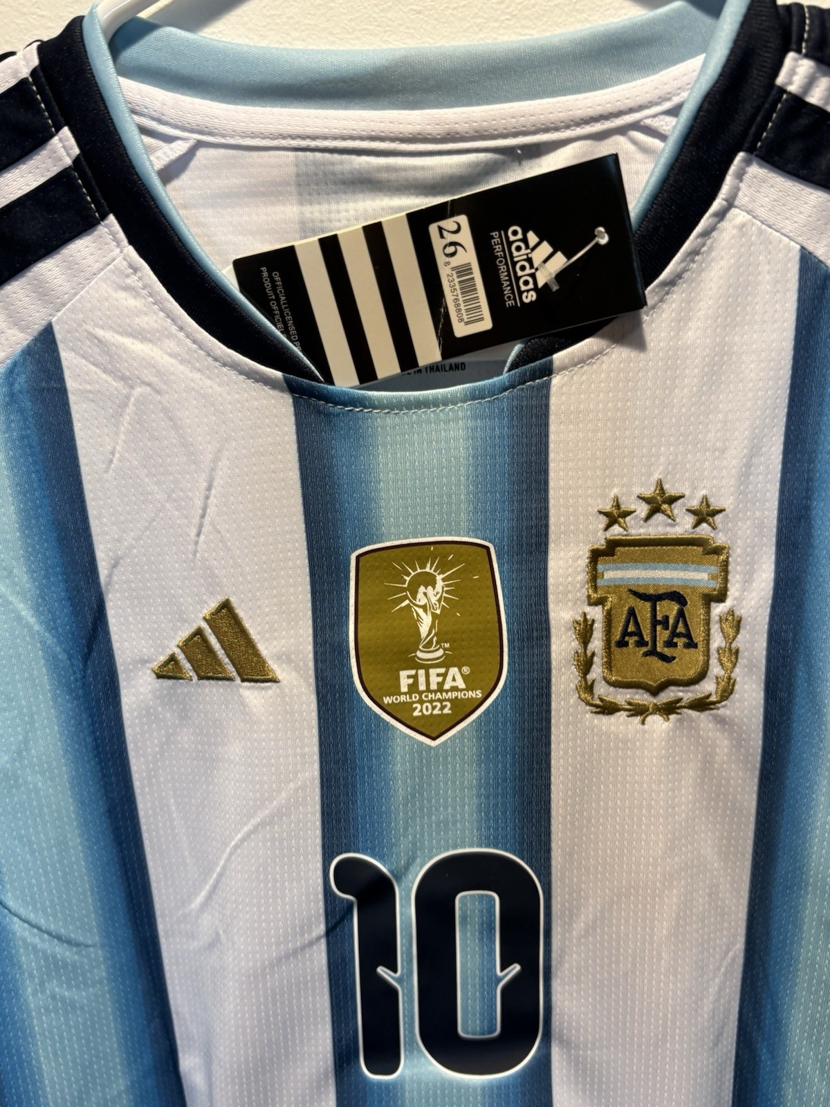 New! Lionel Messi #10 Youth Medium Size 26 Argentina National Team Soccer Outfit