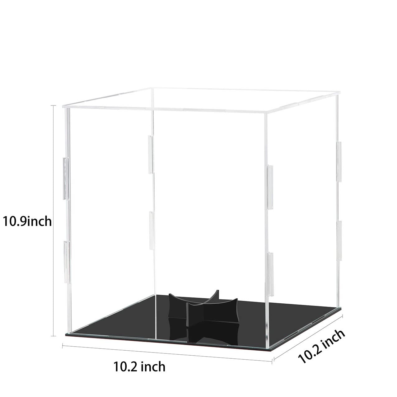 Basketball Display Case Clear Acrylic Glass Cube Assemble Countertop Soccer F…