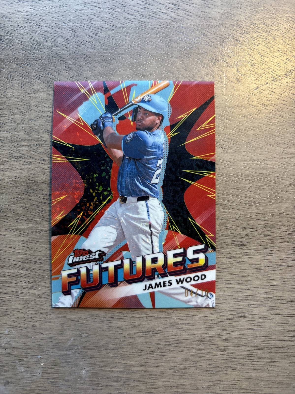 2026 Topps Finest James Wood Black Red Futures Mini Diamond /10