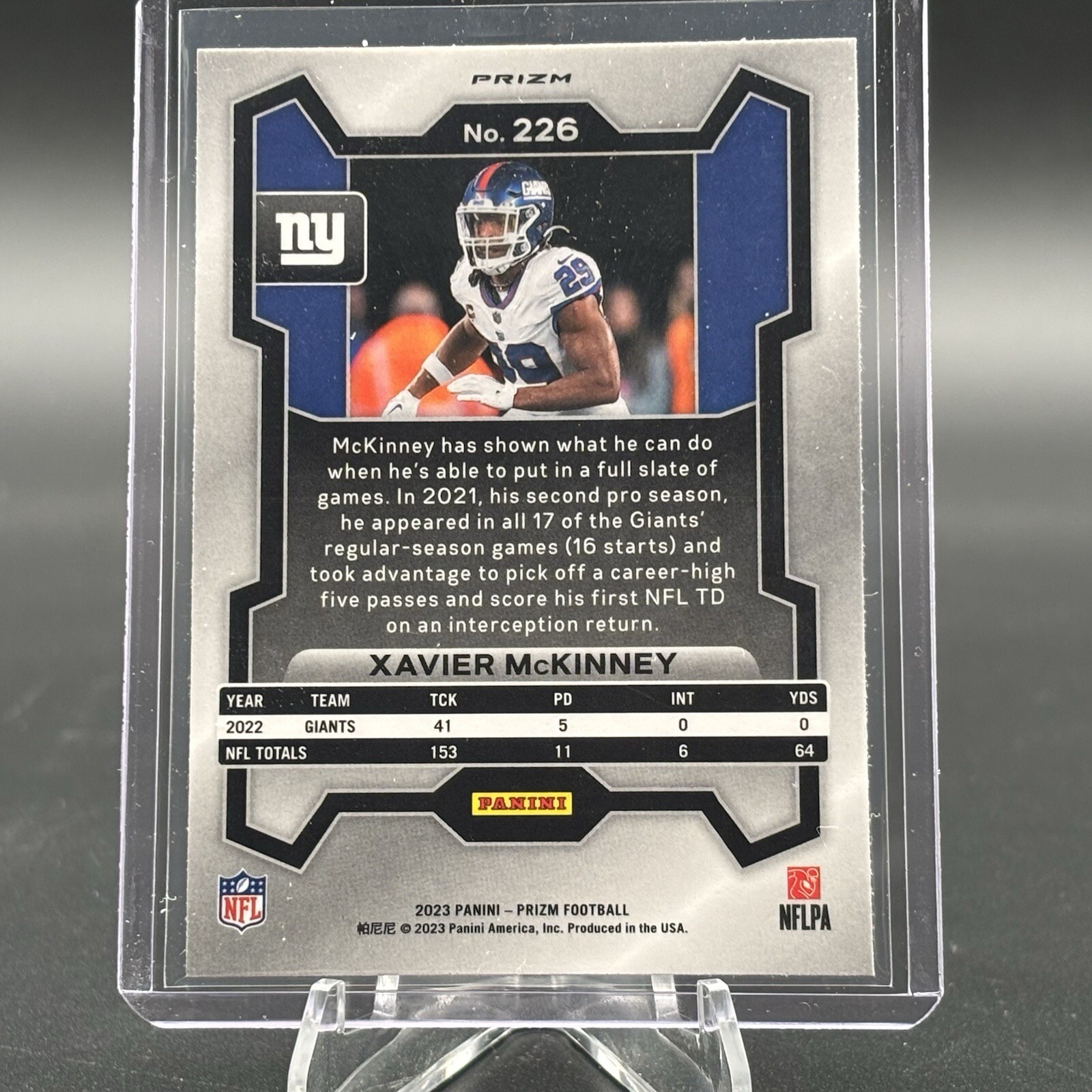 2023 Panini Prizm Xavier McKinney Green Wave Prizm #226