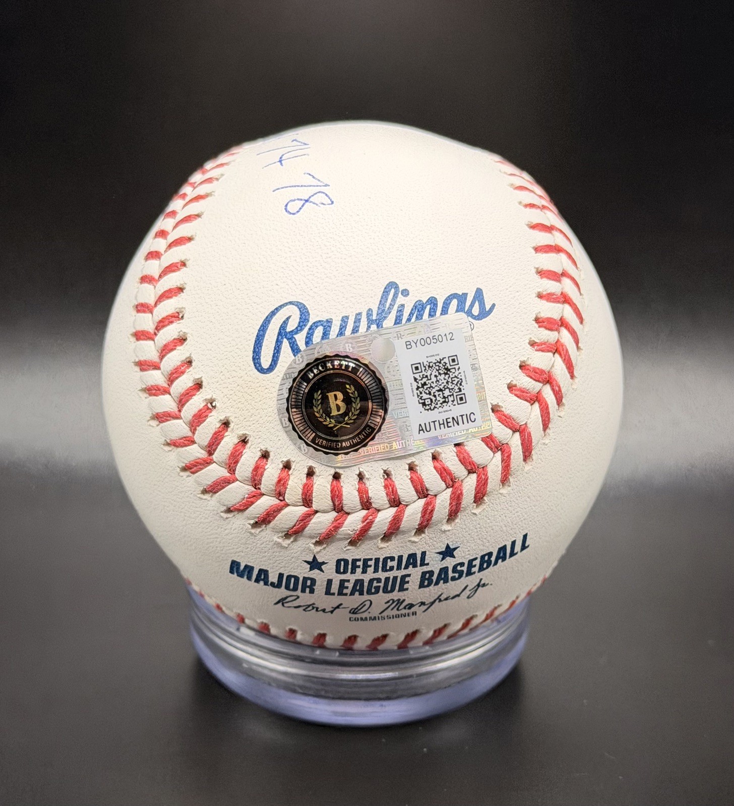 Gary Player signed ROMLB Baseball Masters Championship Years Inscription BAS COA