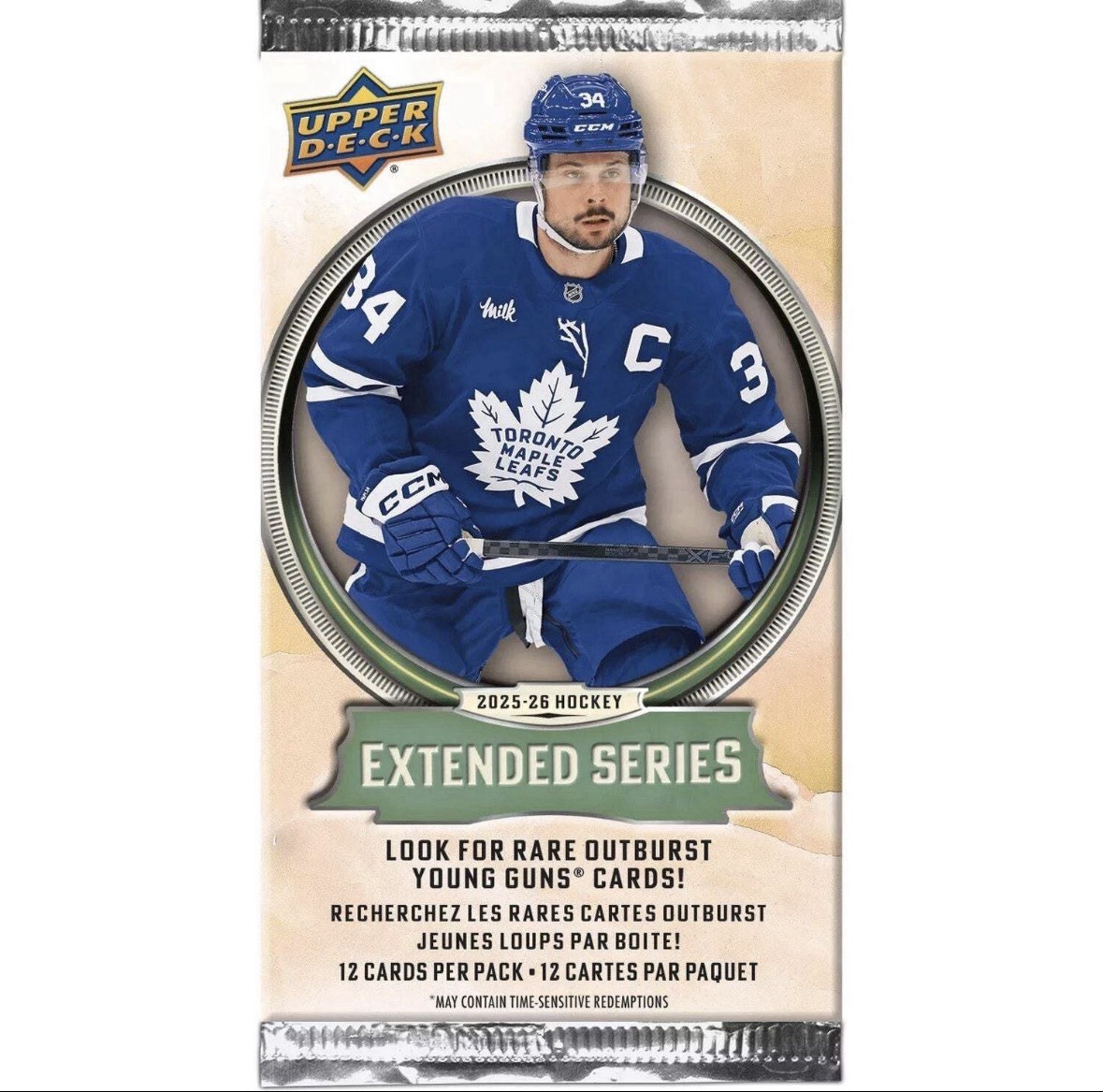 2025-26 Upper Deck Extended Series Hockey 28-Pack Gravity Feed Box FREE SHIP