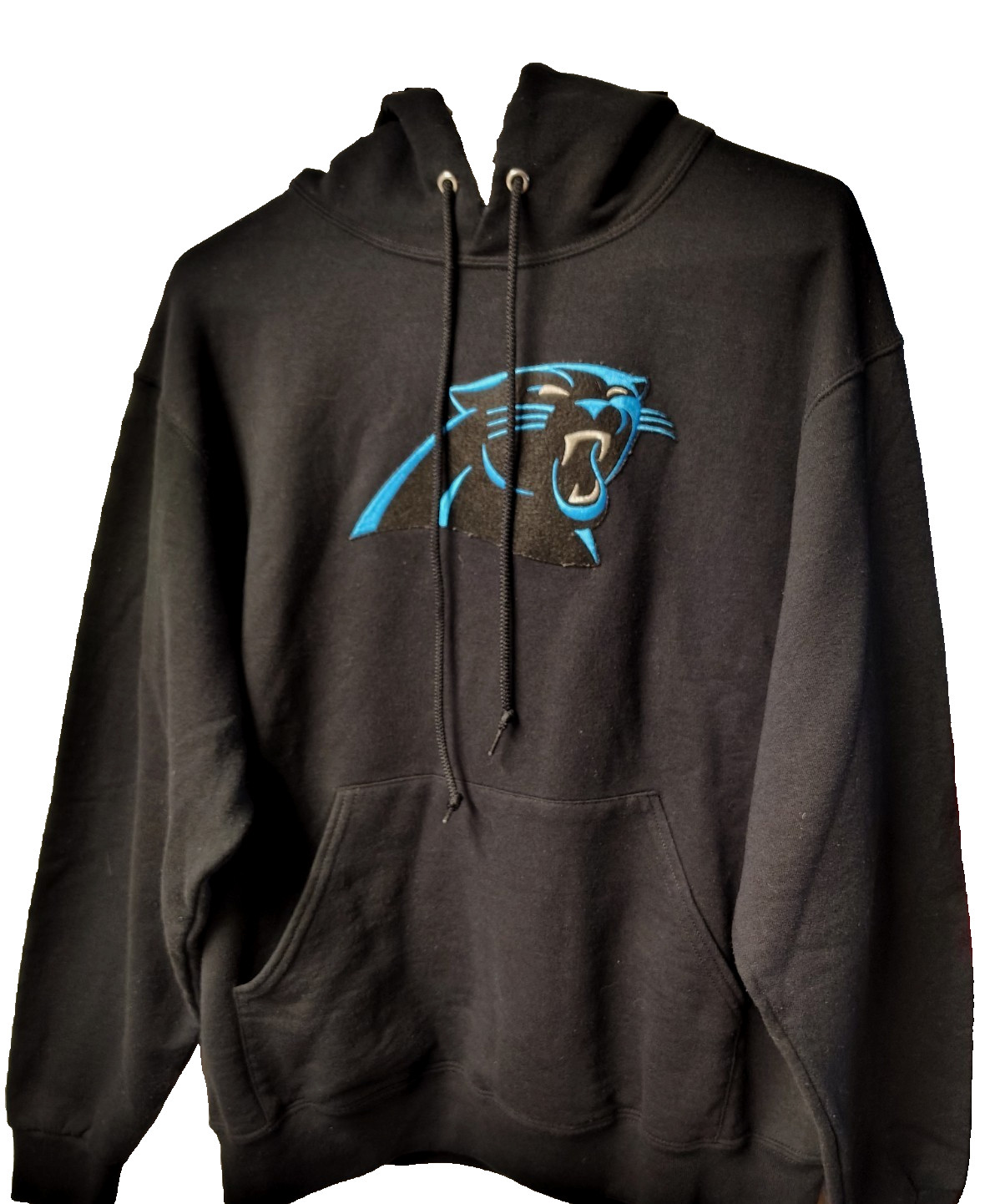 Carolina Panthers NFL Men’s M Black Pullover Hoodie Sweatshirt Team Apparel Logo