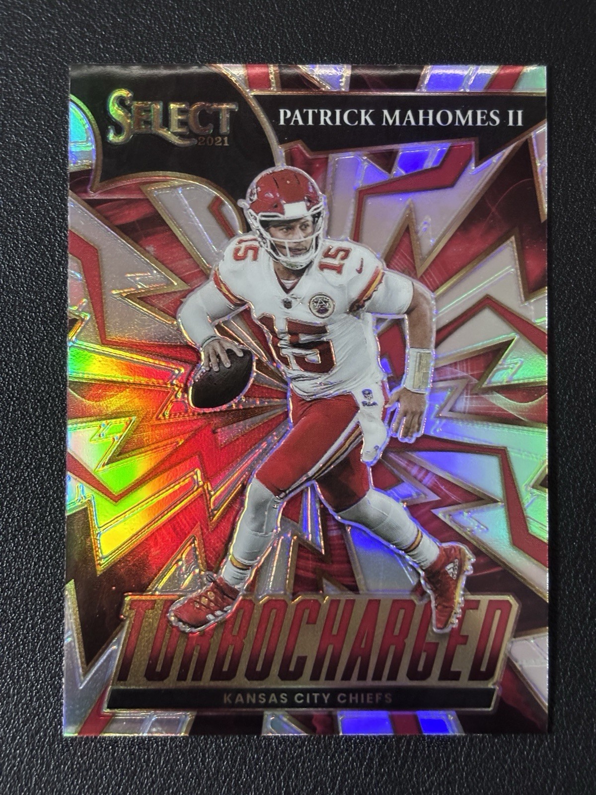 2021 Panini Select – Turbocharged Patrick Mahomes II #TUR-14 Silver Prizm