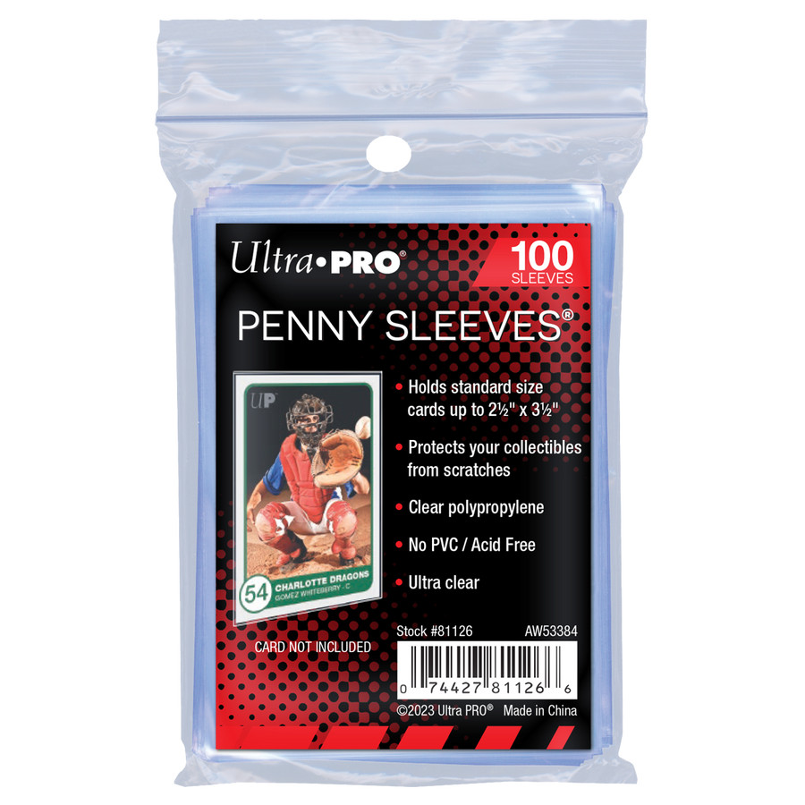 100 packs of 100 (1 case of 10000) Ultra PRO Standard Sized Soft Card Sleeves