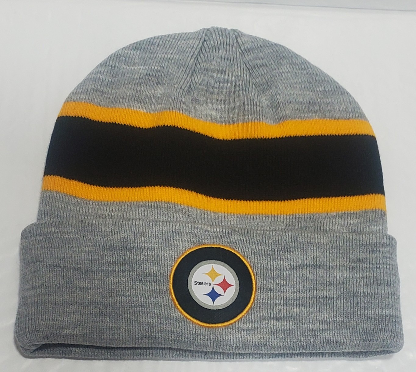 Pittsburgh Steelers Fanatics Heather Gray Cuffed Stocking Cap – NFL