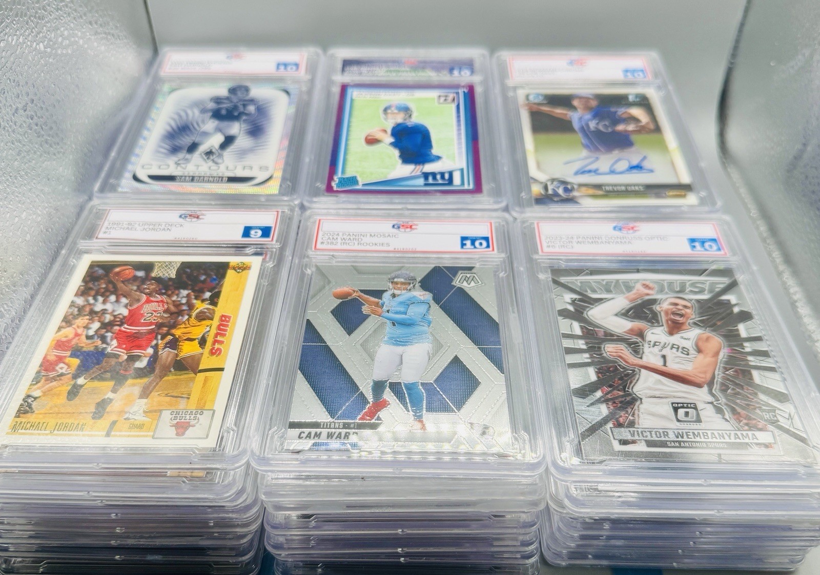 25 Mixed Sports Card Slabs Reseller Lot | NBA NFL MLB WNBA | Live Seller Pack