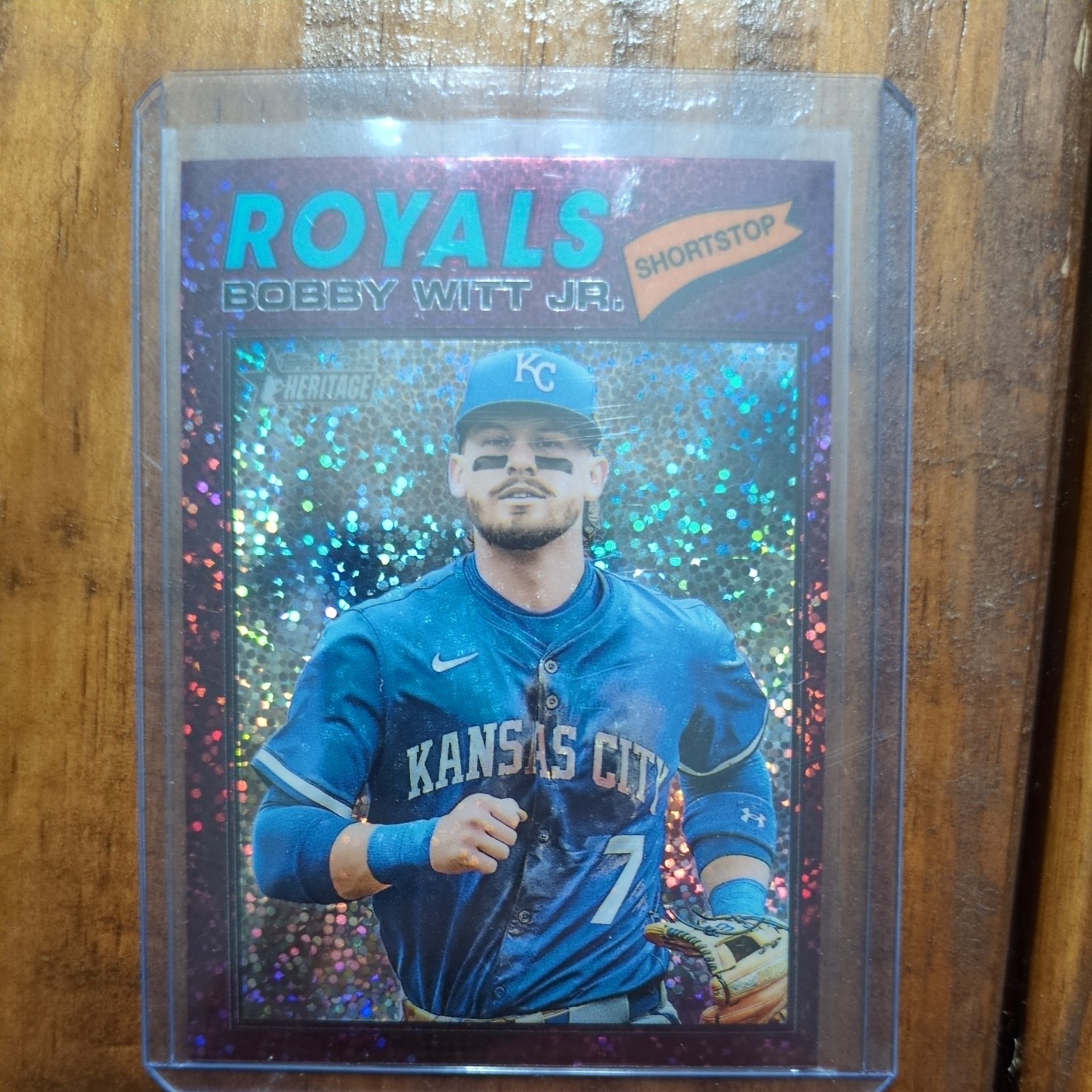 🔥Topps Heritage 2026 Burgundy Sparkle Bobby Witt Jr. (580 Print Run)🔥