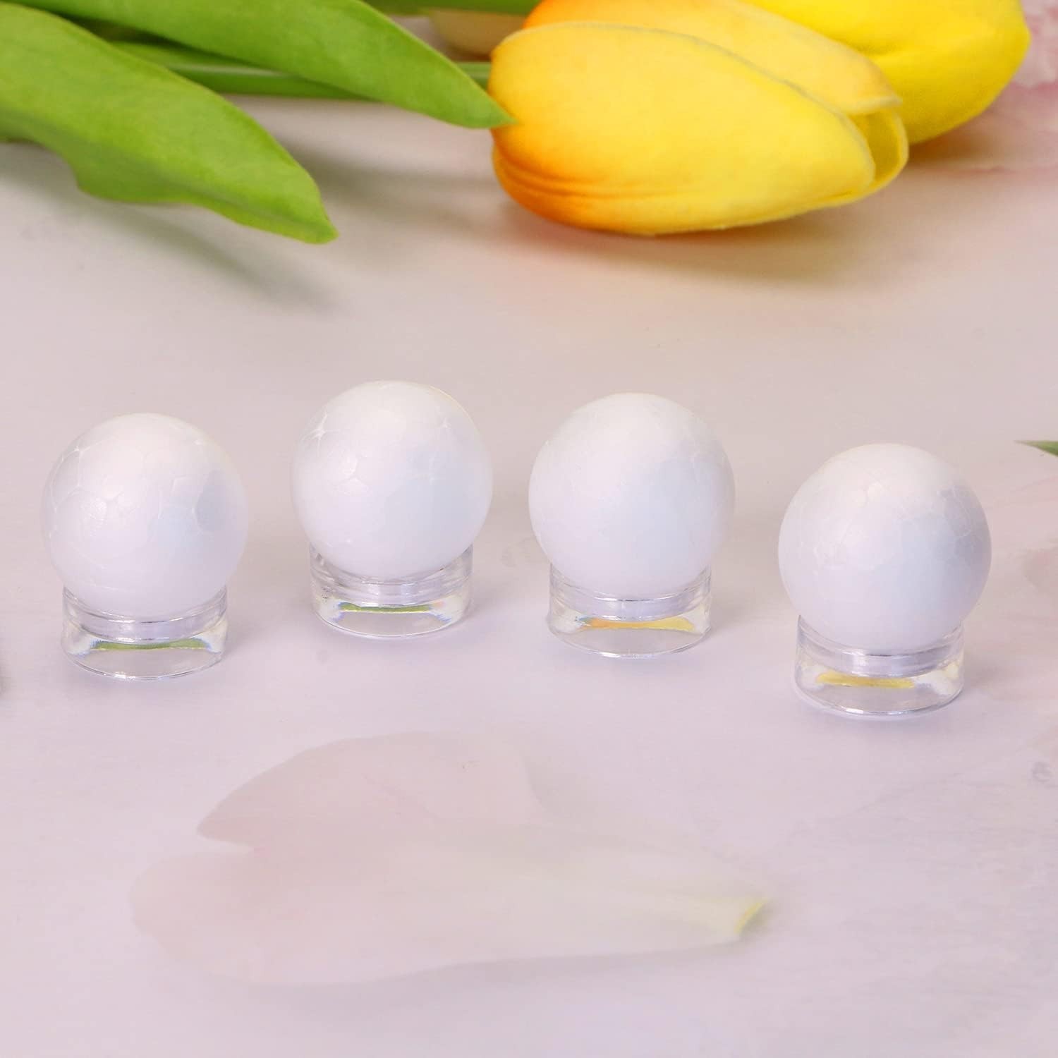 Versatile Acrylic Display Stands – 12 Pcs Clear Round Holders for Collectibles