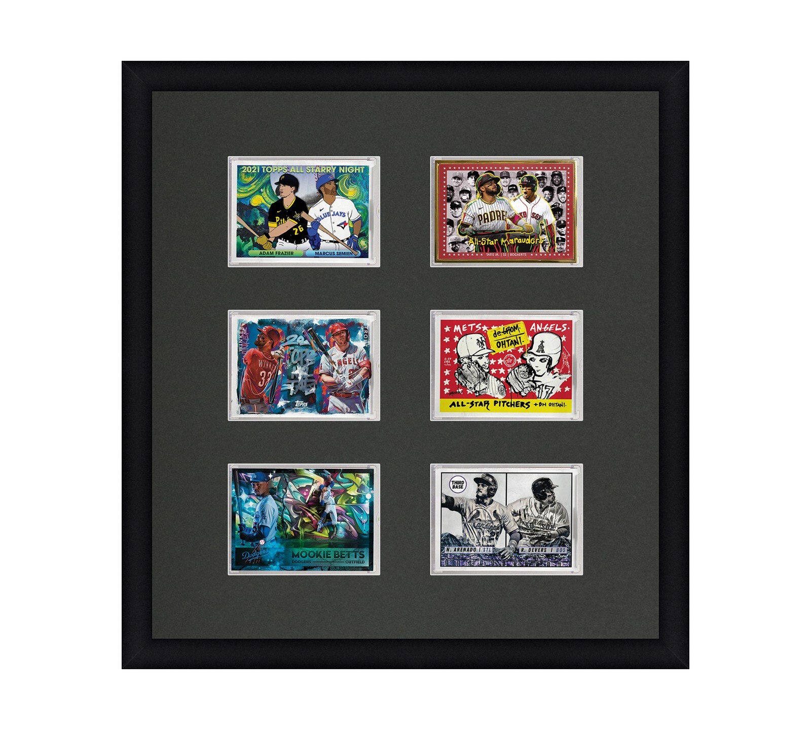 Card Frame For Magnetic Holders Holds (6) Ultra Pro 1 One Touch/BCW +UV Option