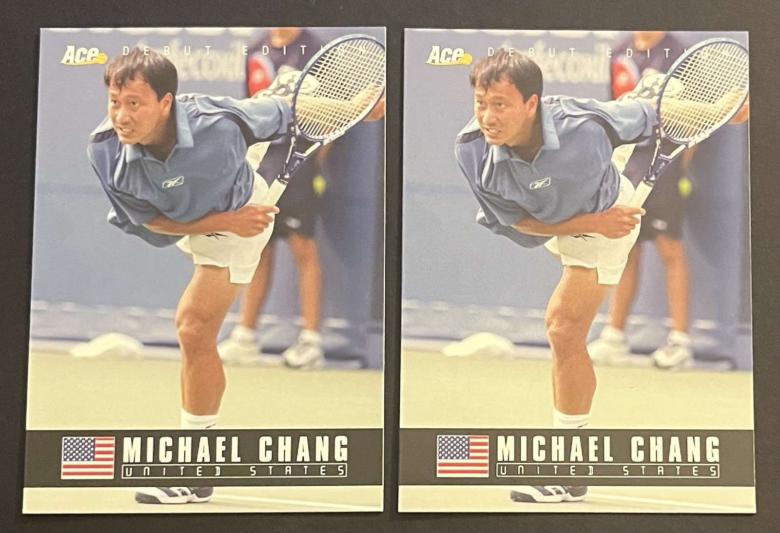 (2) 2005 ACE DEBUT EDITION #32 MICHAEL CHANG HOF