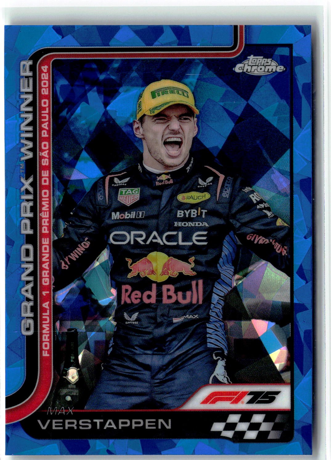 2025 Topps Chrome Sapphire Formula 1 Max Verstappen #113 Grand Prix Winners ORBR