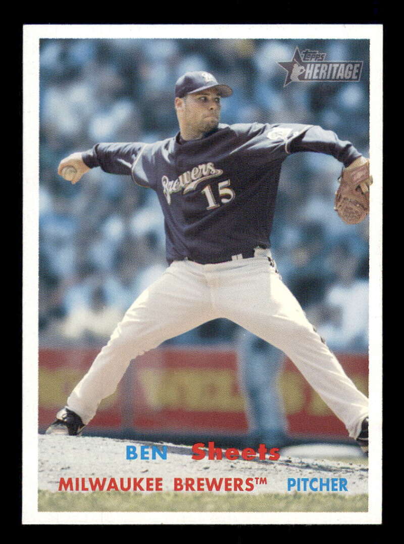 2006 Topps Heritage #280 Ben Sheets (SP/Short Print) Brewers z