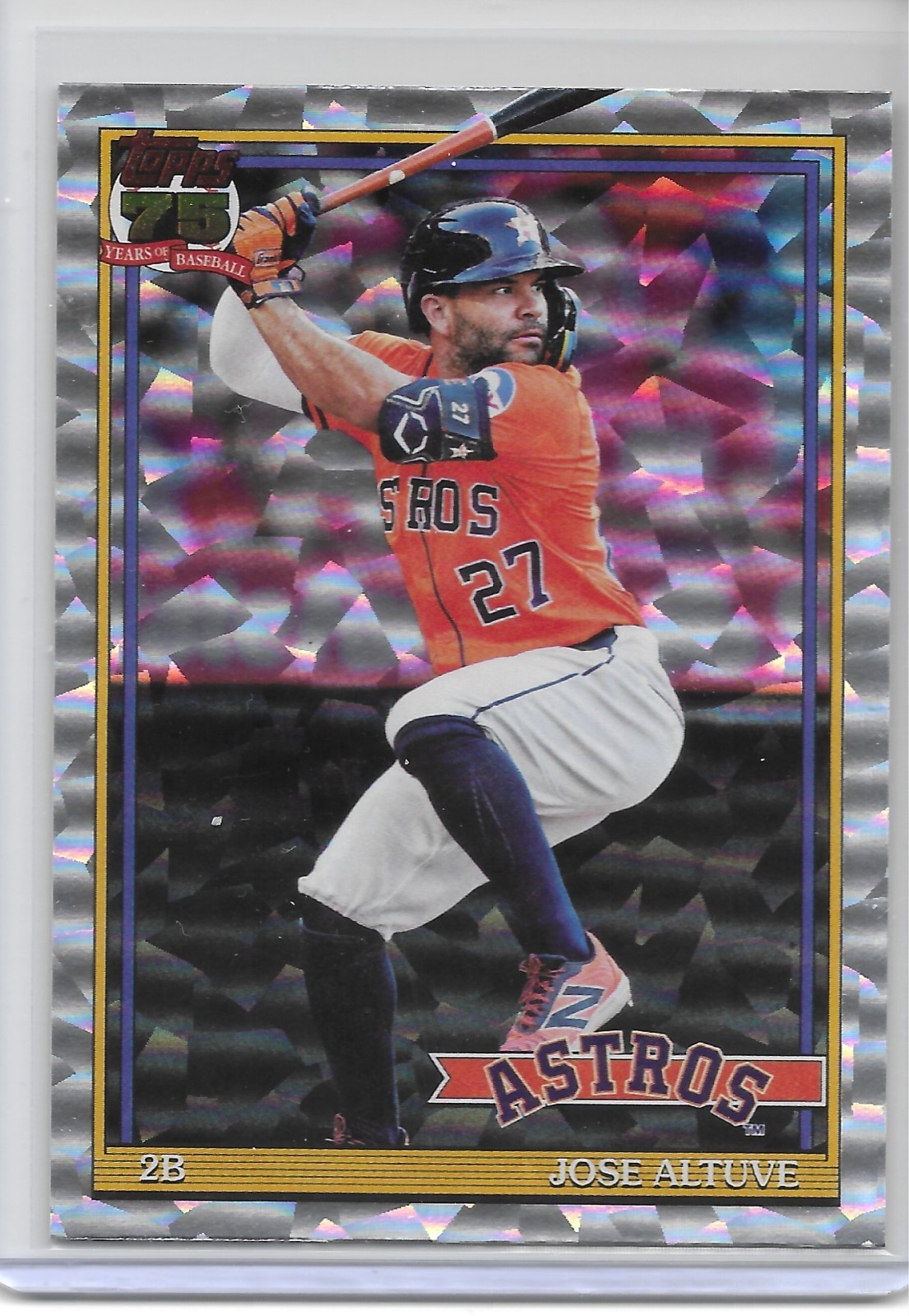 2026 Topps Series 1 – Jose Altuve – Diamante Foil/1991 Design – #T91-7 Astros
