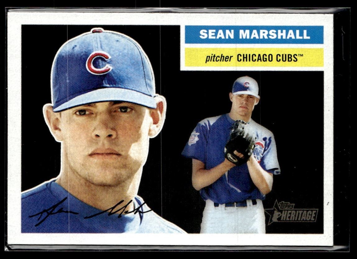 2005 Topps Heritage SP Short Print Sean Marshall RC Chicago Cubs #456