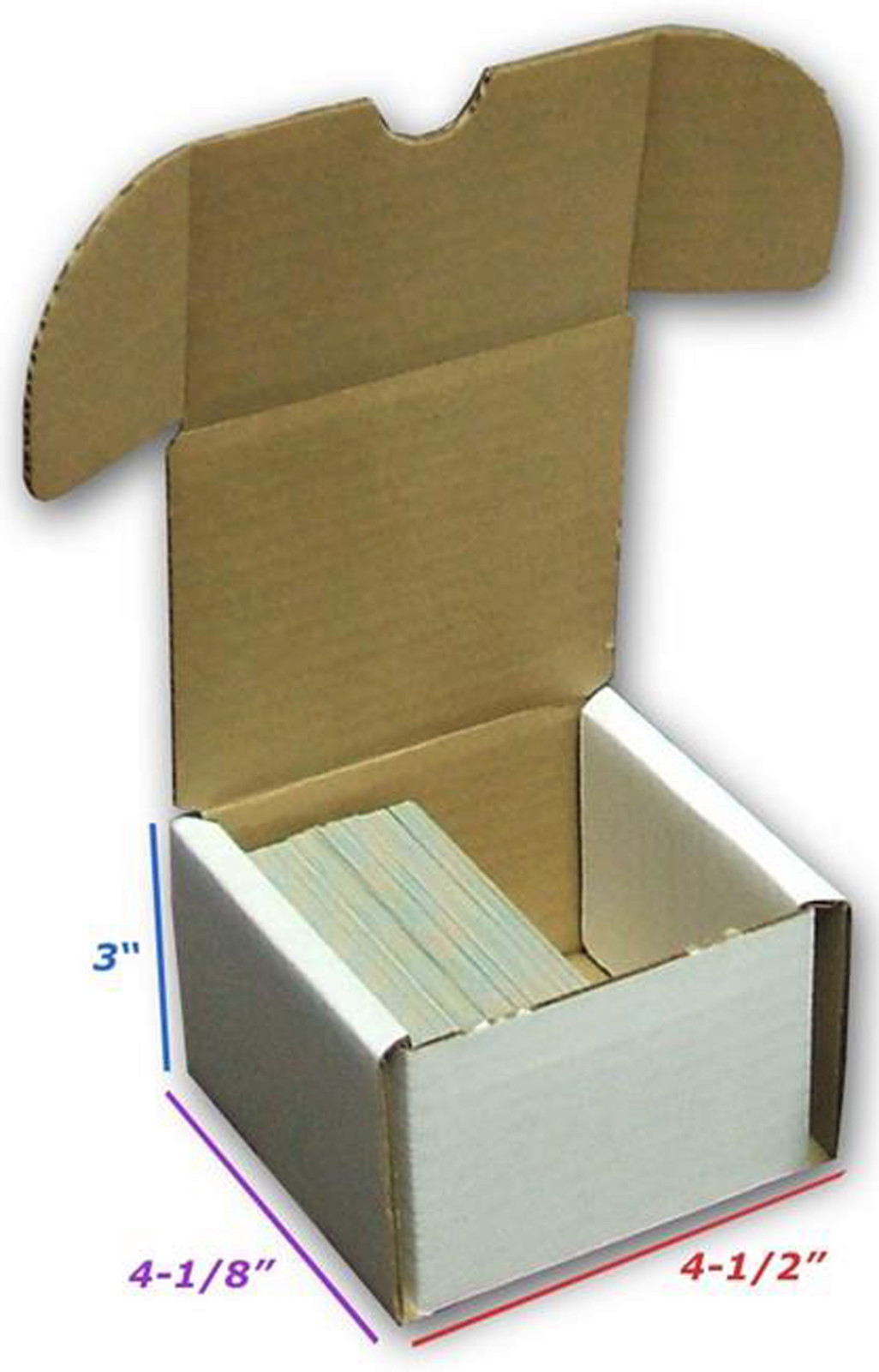 50 BCW 200 Count Cardboard Storage Boxes Trading Sport Card Holder Case Baseball