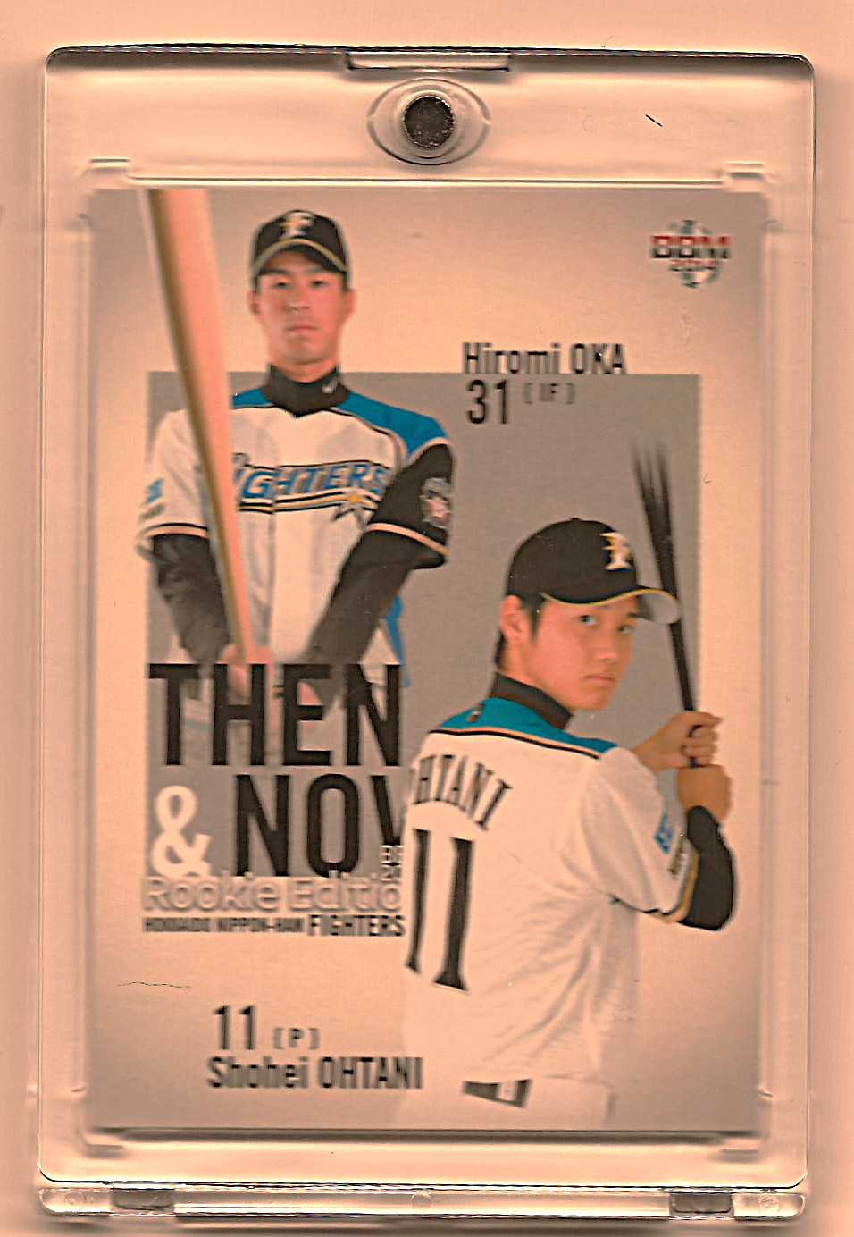 2014 BBM Rookie Edition #096 Then& Now Shohei Ohtani Hokkaido Kippon-Ham Fighter